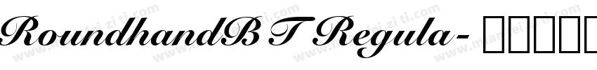 RoundhandBT Regula字体转换